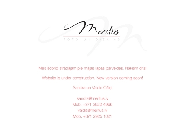 Meritus foto un dizains, SIA